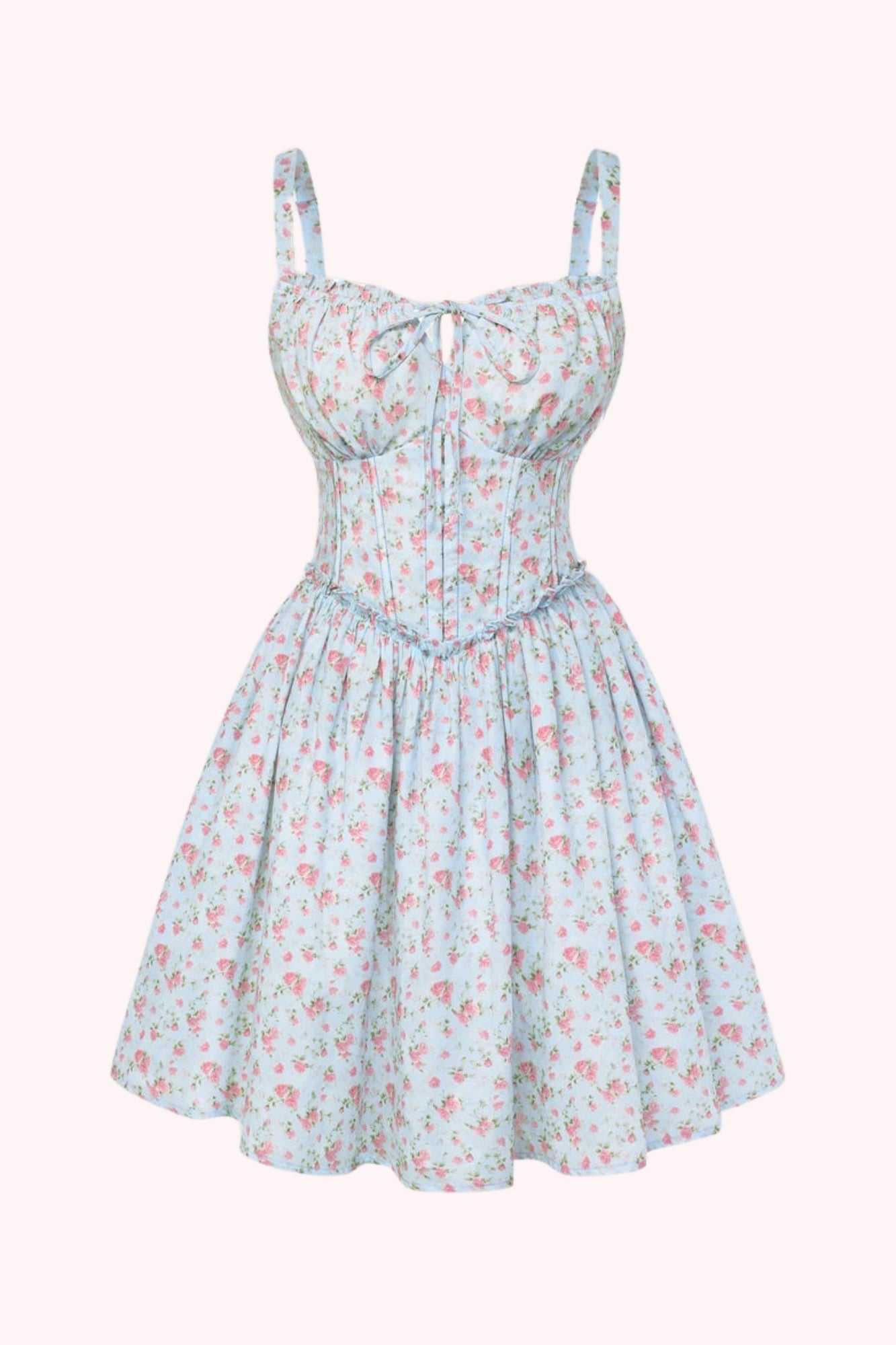 Floral Chiffon Mini Dress