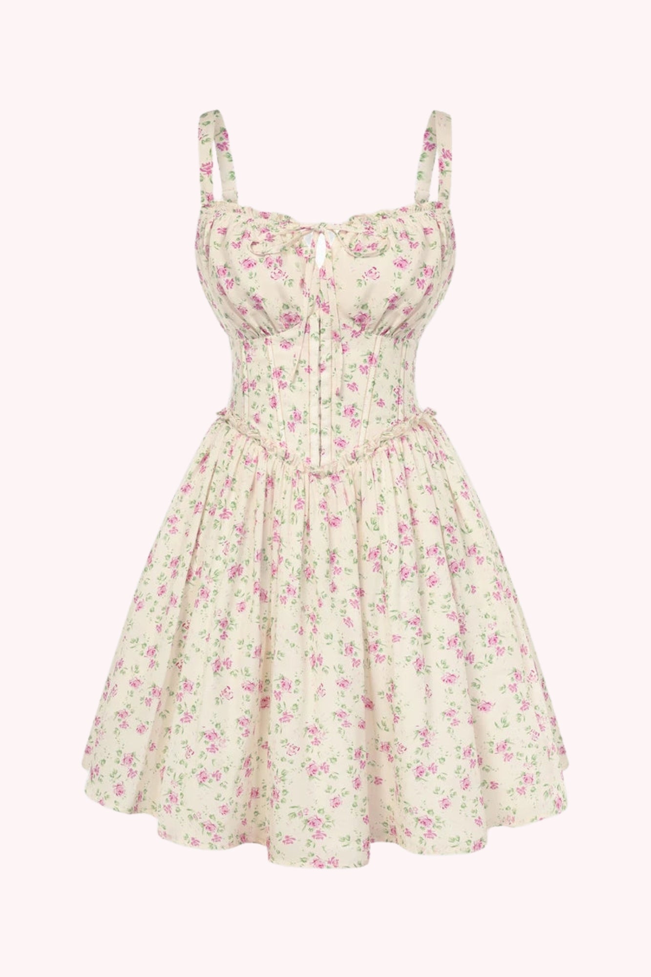 Floral Chiffon Mini Dress