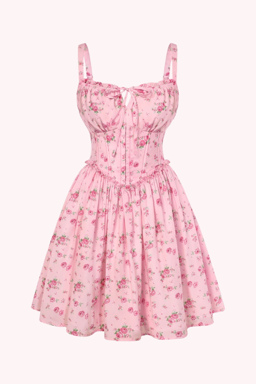 Floral Chiffon Mini Dress
