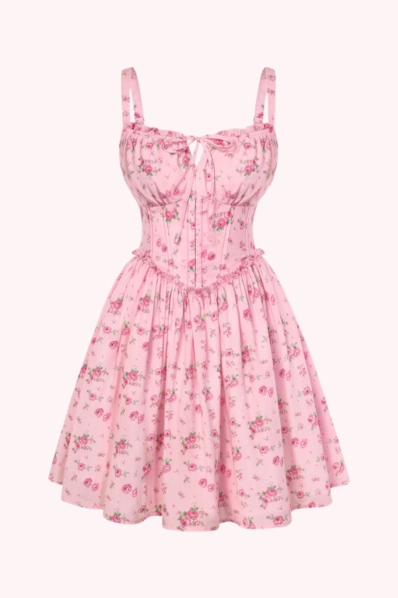 Floral Chiffon Mini Dress